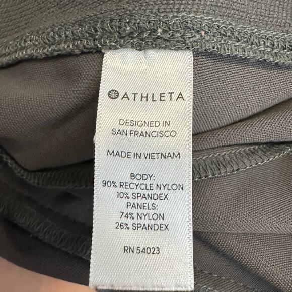 Athleta Headlands Hybrid Pants Gray Zipper Pockets Size 10T Workout Hiking - Picture 6 of 7